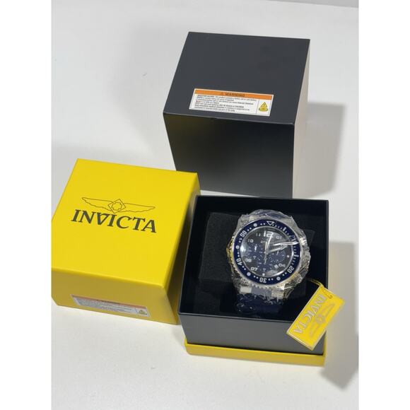 Invicta Pro Diver Men's Crew Watch - 52mm, Blue (47195) No Papers - Picture 1 of 6
